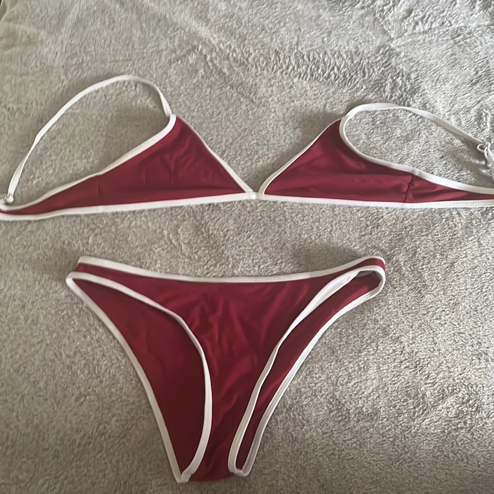 Large red shein bikini